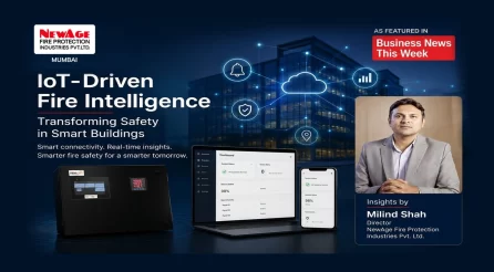 IoT-driven fire intelligence solution for smart building fire safety featuring Milind Shah and NewAge Fire Protection.